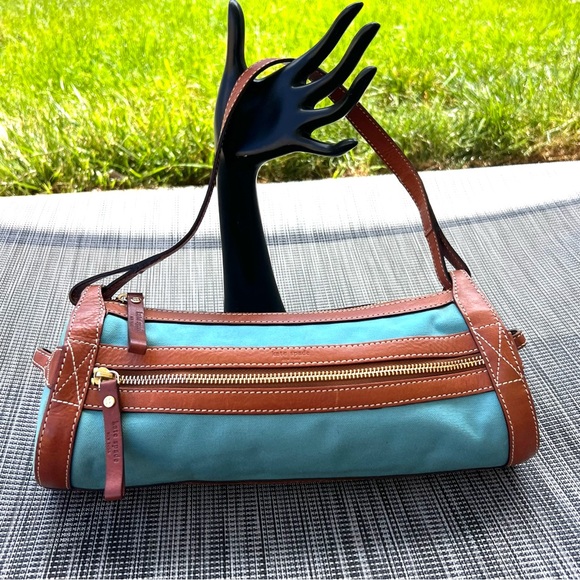 kate spade Handbags - Kate Spade Barrel Shoulder Bag Teal Good Condition
